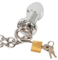 Zestaw bondage - kajdanki z korkiem analnym