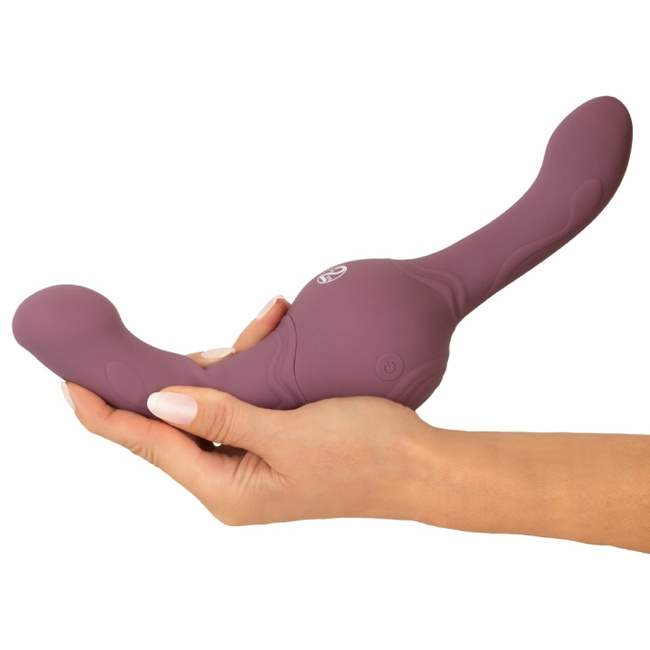 Wibrujący tytan – dildo dwustronne z ultrasilnymi wibracjami 