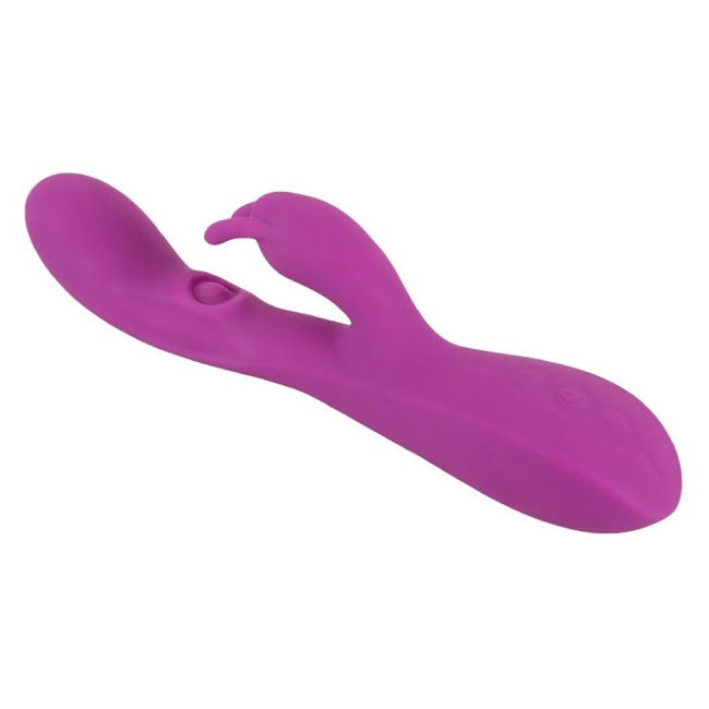 Purpurowy unikat elastyczny membranowy wibrator z króliczkiem