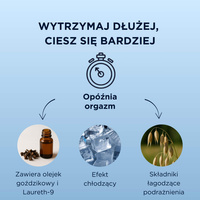 Żel opóźniający wytrysk i wspomagający erekcję, z olejkiem goździkowym, z efektem chłodzącym, 50 ml 