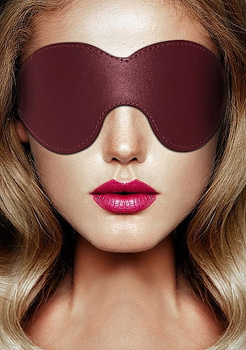 Maska na oczy w kolorze burgund