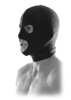 Maska z otworem na usta i oczy kominiarka BDSM