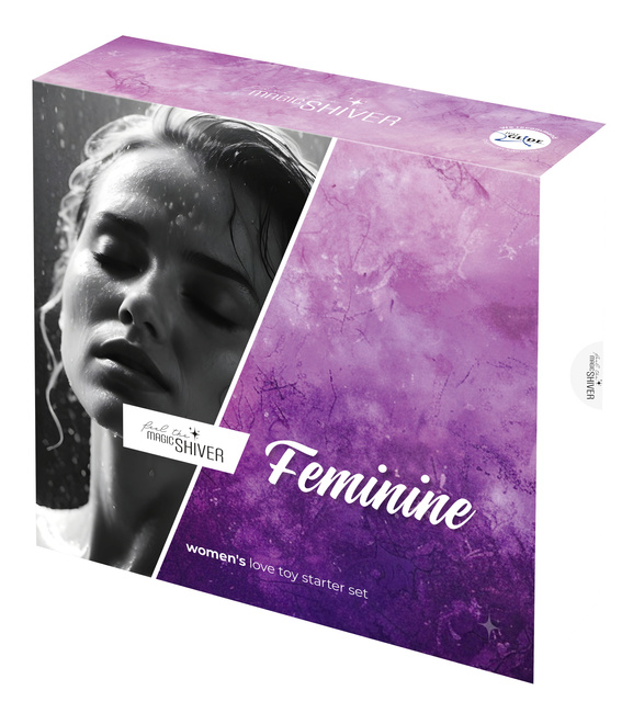 Zestaw startowy dla kobiet , 4 elementy: masażer z wibracjami, plug anal, kulki waginalne i dildo z przyssawką