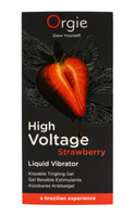 Wibrator w płynie High Voltage Strawberry – truskawkowy, jadalny. Najsilniejsze doznania moc 10/10