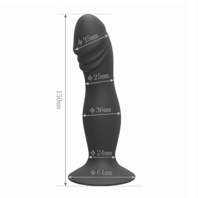 Silikonowe dildo z przyssawką 15cm