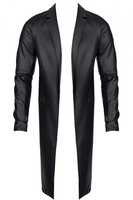 Płaszcz męski z ekoskóry