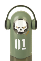 Duży masturbator 3w1 z wibracjami, ruchem posuwistym, z grzaniem i świecącą czaszką