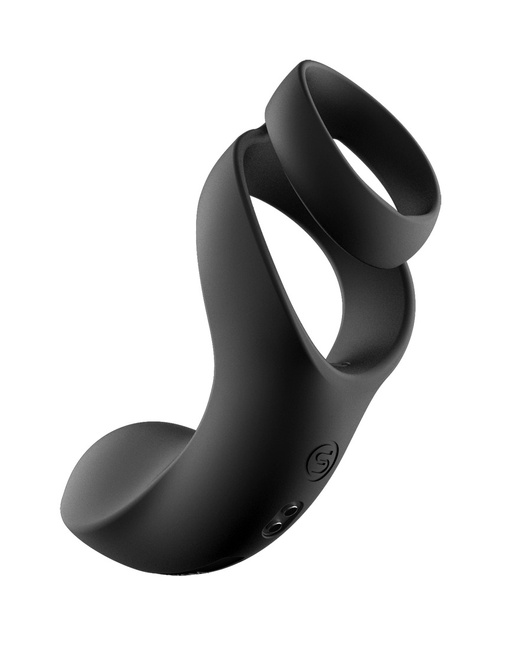 Pierścień erekcyjny z wibrującym masażerem krocza Benedict