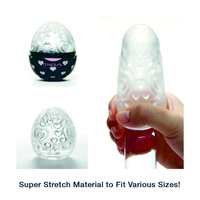 W miłosnym uścisku - masturbator jajko Tenga EGG Lovers o frezowaniu w kształcie serc, seria Wonder (REGULAR)