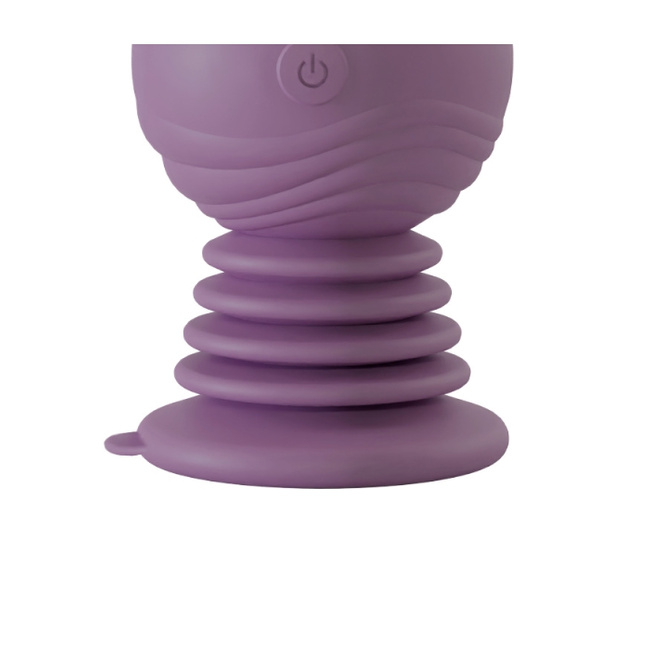 Analny siłacz – ultrasilnie wibrujące dildo kulkowe z przyssawką, 27,7 cm 