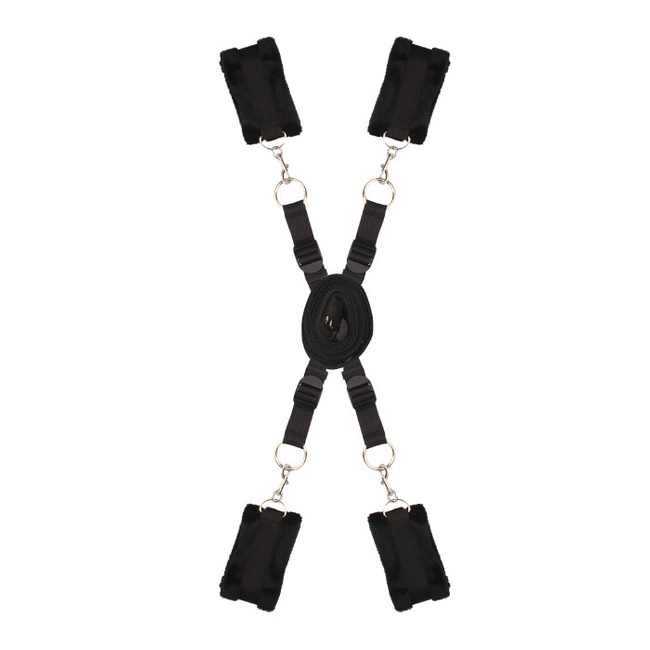 Pasy do unieruchamiania na łóżku soft bondage seria DELUXE BDSM