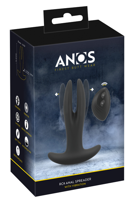 Wibrujący otwieracz pupy, dwukońcówkowy korek analny, rozwierany masażer prostaty, na pilota, wodoodporny IPX7