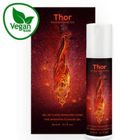 Ognisty żel magiczny THOR supermoc, wzmacnianie rozkoszy i szybszy orgazm kobiety, więcej przyjemności i lepsza erekcja mężczyzny, super skuteczność, efekt rozgrzewania, bez cukru, bez glutenu, 100% wegański, 50 ml