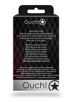 Korek analny Butt Plug srebrny rozmiar S 2,7 cm cm z kryształem serduszkiem