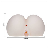 Wibrująca cipka i dupka masturbator z Nature Skin