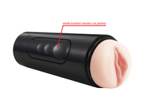 Cindy opiekunka dzieci - młoda, chętna cipka; masturbator anatomiczny w tubie z regulacją siły pieszczot penisa