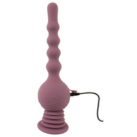 Analny siłacz – ultrasilnie wibrujące dildo kulkowe z przyssawką, 27,7 cm 