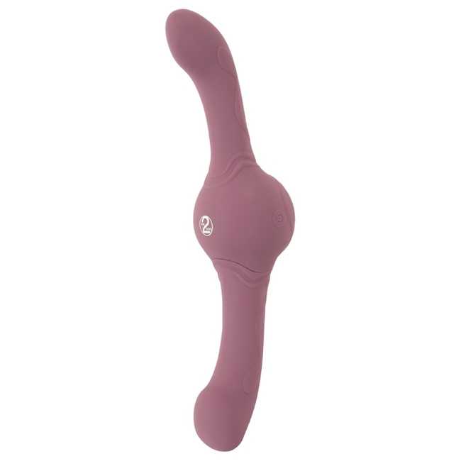 Wibrujący tytan – dildo dwustronne z ultrasilnymi wibracjami 