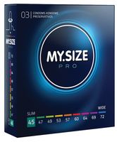 Prezerwatywy kondomy My.Size Pro rozmiar 45 3 szt