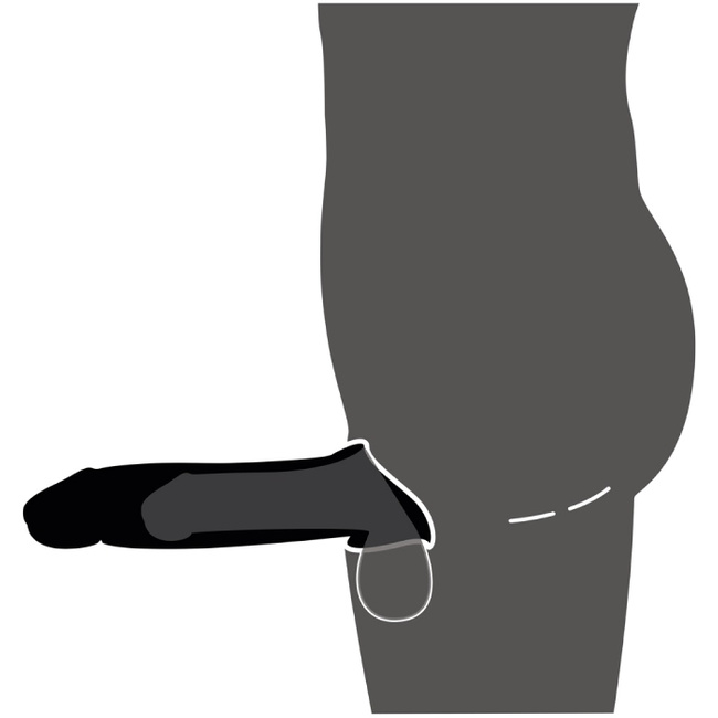 Wibrująca nakładka na penisa +8 cm z 10 trybami wibracji za pomocą bezprzewodowego pilota