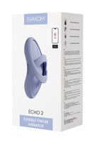 Figlarz na palcu - Wibrator na palec sterowany smartfonem SVAKOM z funkcją grzania wodoodporny