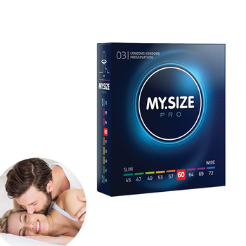 Prezerwatywy kondomy My.Size Pro rozmiar 60 3 szt