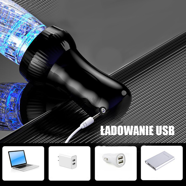 W GRUDNIU MOŻE PÓŹNIEJ Elektroniczny automatyczny masturbator wirujący i posuwisty 9 trybów