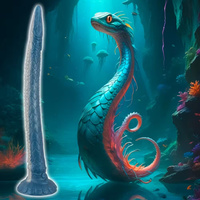Uramoros – wąż wiecznej ekstazy. Fantasy dildo jak długi, gibki wąż. Silna przyssawka. Dł. 46 cm, wkładane 42 cm, Ø 5,2 cm