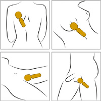 Dynamiczny, bardzo silny masażer wand z dużą główką na elastycznym przegubie i antydrganiowa izolacja rączki