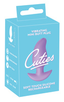 Wibrujący pieszczoch analny Cuties, o zmiennej grubości, kolor fioletowy, silikon