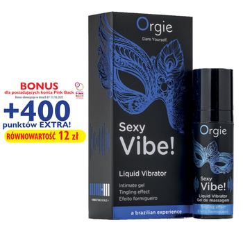 Wibrator w płynie Sexy Vibe (niebieski) moc7/10