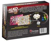 Imprezowa gra Alko chińczyk zestaw 2w1 + kieliszki