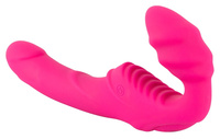 Silikonowy wibrujący strapon vaginalny bez uprzęży