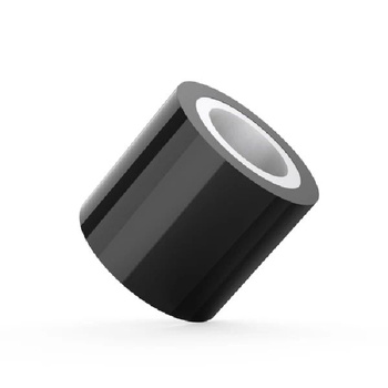 Taśma do wiązania PVC długość 25 metrów, nie wyrywa włosów, półprzezroczysta czarna, wielokrotnego użytku