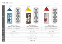 Masturbator wirujący-skrętny Spinner DELUX DX02 BUMPS z miękkimi, sprężystymi wypustkami i suszarką