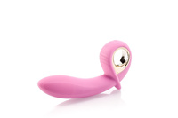 Wibrator pompowany z zmieniającej się grubości, super rozkosz i trening mięśni Kegla, 16 cm