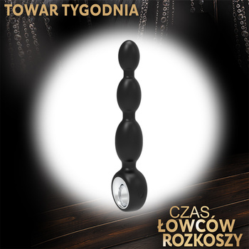 Tylne wejście - analny wibrator kulkowy bardzo elastyczny średnica max 3,6 cm