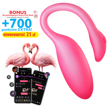 Jajeczko Flamingo Max, różowe, aktywnie reagujące na dotyk, sterowane aplikacją Magic Motion