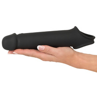 Wibrująca nakładka na penisa +8 cm z 10 trybami wibracji za pomocą bezprzewodowego pilota