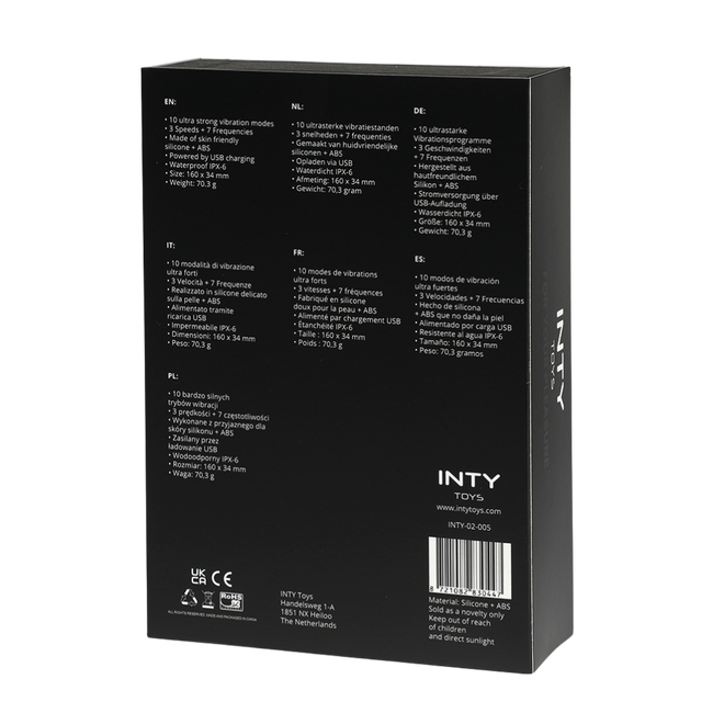 Mocny, smukły wibrator punktowy DLA PAR do stymulacji łechtaczki i miejsc erogennych, IPX6, dł. 16cm