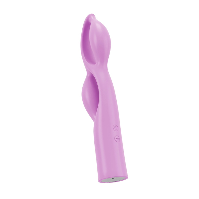 Radość Migotki – bajeczny elastyczny grubiutki  wibrator z dwiema pętlami, 2 silniki, 24,8 cm I wkładane 16,5 cm, silikon, IPX7