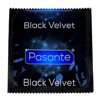 Prezerwatywy  Pasante Black 1 szt.-czarna 19cm/55mm