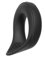 Wibrujący pierścień ring erekcyjny stymulacją jąder, 2 generatory wibracji, silikon, wodoodporny IPX7, Ø 4 cm (rozciągliwe)