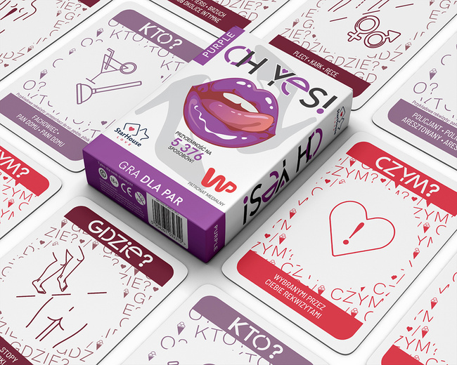 Karciana gra erotyczna dla par OH YES! PURPULE seks randka prezent
