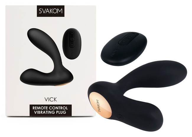 Masażer prostaty z wibracjami, na pilota, bardzo elastyczny, 9,5 cm, inteligentny tryb wibracji