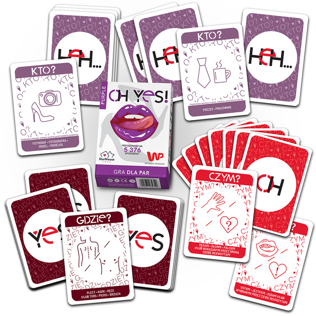 Karciana gra erotyczna dla par OH YES! PURPULE seks randka prezent