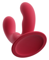 Uśmiechnięty wibrator waginalno-analny z przyssawką, 9 trybów wibracji, wodoodporny, silikon