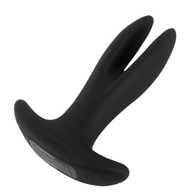 Wibrujący otwieracz pupy, dwukońcówkowy korek analny, rozwierany masażer prostaty, na pilota, wodoodporny IPX7