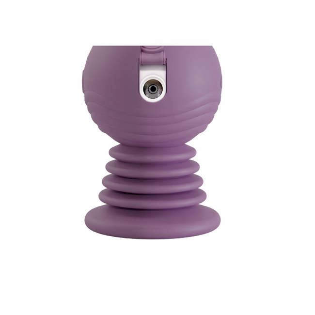 Analny siłacz – ultrasilnie wibrujące dildo kulkowe z przyssawką, 27,7 cm 