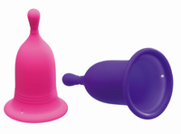 2 silikonowe kubeczki menstruacyjne z etui